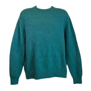 GAP Mens XL Green Peacock Lambswool Blend Business Casual Sweater